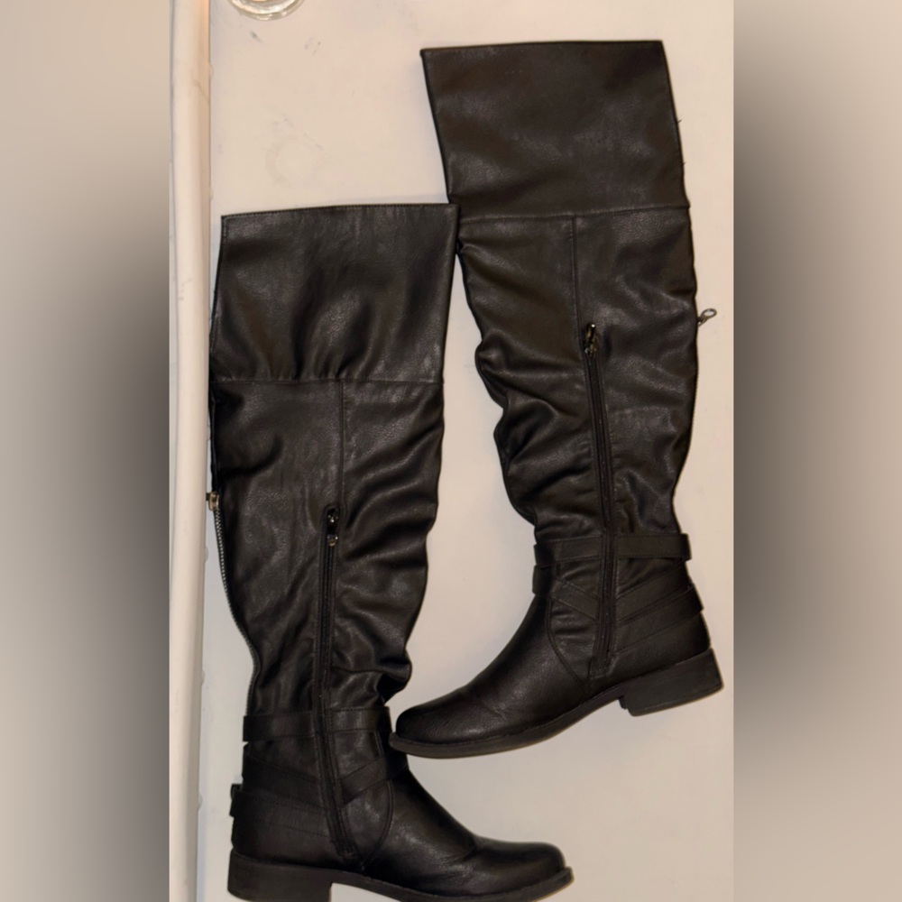 Global Win Women's Over-The-Knee Boots | Black | Size 8.5 - Picture 5 of 10